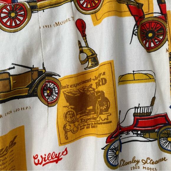 Vintage Handmade Model T Ford Stanley Old Car Pants size large Pontiac Auto - Picture 2 of 7
